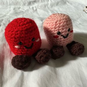 Handmade Crochet Matching marshmallows