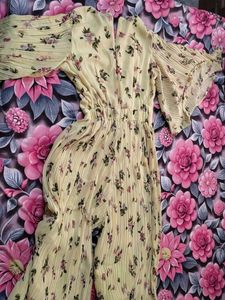 Yellow Floral Jumpsuit