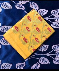 New Yellow Taant Saree