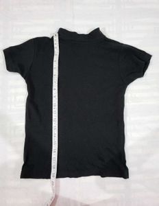 Classic Black Mock Neck Top