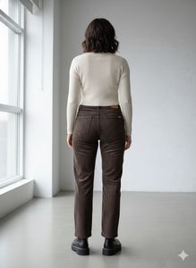Corduroy Straight Leg Pants