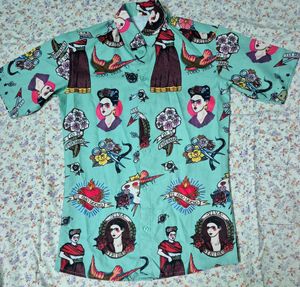 Frida Kahlo Graphic Print Shirt