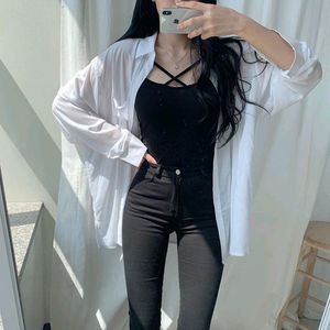 Sexy High Waist Black Skinny Jeans