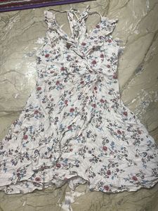 Charming Floral Print Mini Dress