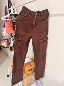 Brown Cargo Jeans