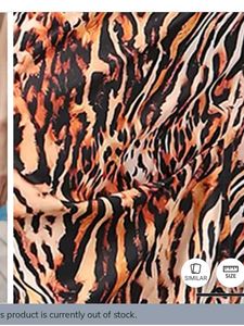 34 size Boho Wide Leg Animal Print Pants