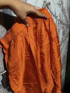 (New) Vastra Orange Kurta with Gold Print