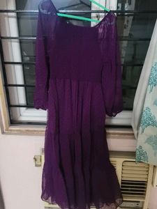 Elegant Purple Maxi Dress