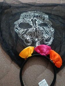 Day of the Dead Skull Headband