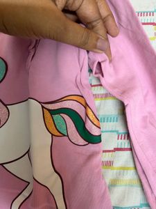 Pink Unicorn Long Sleeve T-Shirt
