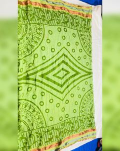Green Printed extra long Dupatta