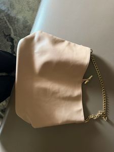 Chic Beige Chain Shoulder Bag