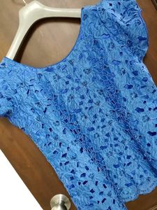 Beautiful Blue Lace Top XXL 😻❤️ size no 139