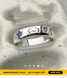 Cute Dog & Star Ring