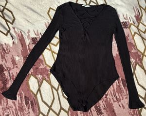 Black Long Sleeve Bodysuit (H&M)