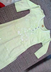 # for beautiful girls  Embroidered Kurta
