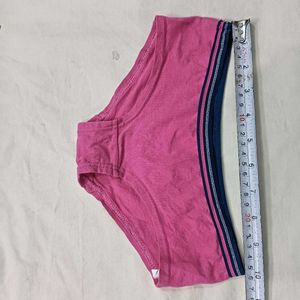 Comfortable 🪔Pink Briefs with Striped Waistband