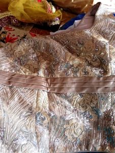 Embellished Sequined Brocade Blouse