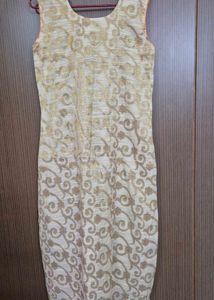 Festive Kurta and Orange Skirt Set