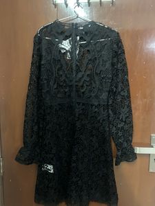 Elegant Black Lace Dress