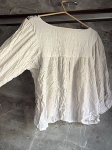Embroidered Cream Blouse
