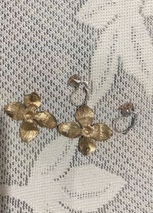 2 combo Charming Pink Flower Earrings