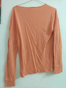 Peach Long Sleeve Graphic Tee