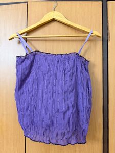 Purple Sequin Cami Top
