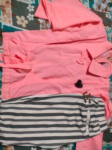 Pink top and legging Set