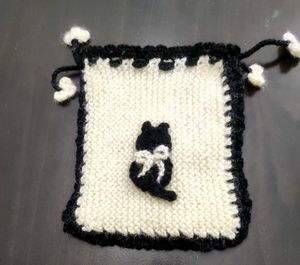 Handmade Cat Drawstring Pouch 🆕😺