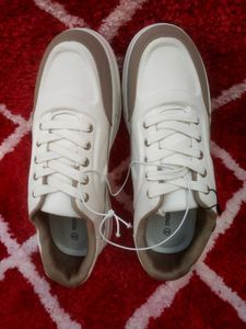 Men Casual White Platform Sneakers