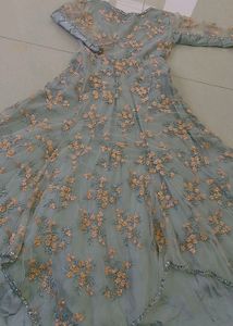 Elegant Floral Pakistani Dress