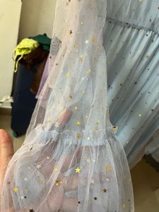 Sparkly Blue Mesh Dress
