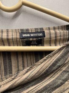 Striped Asymmetrical Mini Skirt