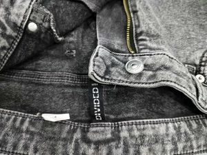 Women's Grey Washed Low-Rise Flared Jeans