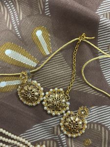 Elegant Pearl &amp; Kundan Choker Set