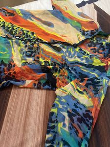 Colorful Sheer Blouse
