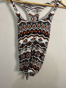 Boho Tribal Print Racerback Tank Top