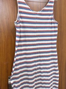 Striped Sleeveless Midi Dress