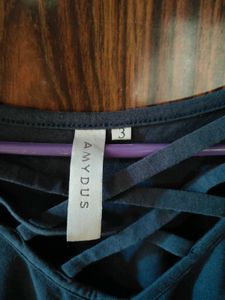 Amydus Criss-Cross Neck Top