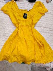 Sunny Yellow A-Line Dress