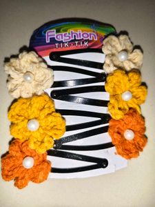 🔥 MEGA SALE OFFER 🔥 Crochet Flower Hair Clips