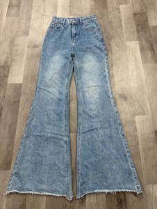 High Rise Flared Denim Jeans