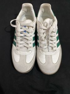 Adidas Samba Sneakers - White/Green
