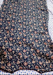 Blue Floral Print Kurta with Pants Set