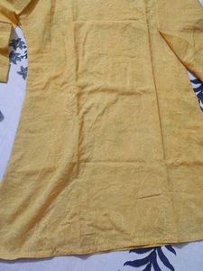 Mango Yellow Chikankari Kurta