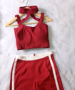 Sexy Dark Red Coord Set