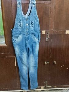 Blue Denim Overalls Dungarees for Kids