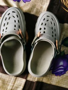 Comfortable Light Grey Clogs