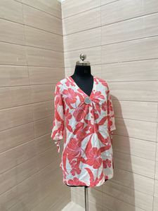 100% Cotton floral Print Tunic Top or kurti